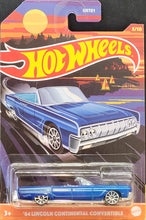 Load image into Gallery viewer, Hot Wheels 2021 '64 Lincoln Continental Convertible Blue HW Convertibles 5/10