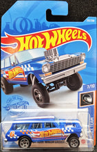 Load image into Gallery viewer, Hot Wheels 2021 '64 Nova Wagon Gasser Blue 232 HW Race Team 7/10 New Long Card