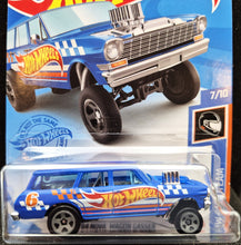 Load image into Gallery viewer, Hot Wheels 2021 '64 Nova Wagon Gasser Blue 232 HW Race Team 7/10 New Long Card