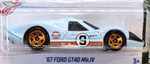 Load image into Gallery viewer, Hot Wheels 2022 '67 Ford GT40 MK.IV Light Blue #58 Retro Racers 4/10 New