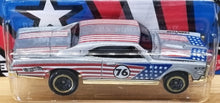 Load image into Gallery viewer, Hot Wheels 2022 '67 Pontiac GTO Grey Stars &amp; Stripes 2/8 New Long Card
