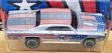 Load image into Gallery viewer, Hot Wheels 2022 '67 Pontiac GTO Grey Stars &amp; Stripes 2/8 New Long Card