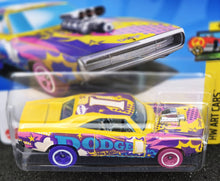 Load image into Gallery viewer, Hot Wheels 2024 '70 Dodge Charger R/T Yellow #108 HW Art Cars 4/10 New