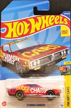 Load image into Gallery viewer, Hot Wheels 2022 '71 Dodge Charger Red #109 HW Art Cars 5/10 New Long Card