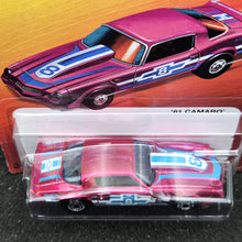Load image into Gallery viewer, Hot Wheels 2025 '81 Camaro Pink The Hot Ones Series 6/8 New Long Card