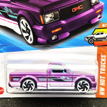 Load image into Gallery viewer, Hot Wheels 2025 '91 GMC Syclone Fuchsia #119 HW Hot Trucks 8/10 New Long Card