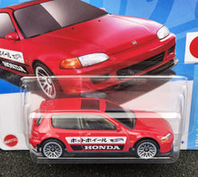 Load image into Gallery viewer, Hot Wheels 2024 '92 Honda Civic EG Red #95 HW J-Imports 4/10 New