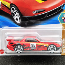 Load image into Gallery viewer, Hot Wheels 2025 '95 Mazda RX-7 Drift Red #163 HW: '70s VS. '90s 9/10 New Long Card