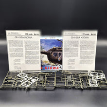 Load image into Gallery viewer, Italeri Bell OH-58A Kiowa Helicopter #195 1:72 Scale Model Kit - 2 x Kits