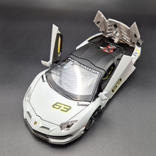 Load image into Gallery viewer, Explorafind 2023 Lamborghini Aventador SVJ 63 Satin Grey 1:24 Die Cast Car