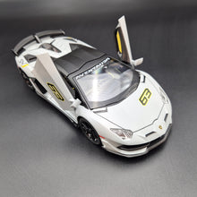 Load image into Gallery viewer, Explorafind 2023 Lamborghini Aventador SVJ 63 Satin Grey 1:24 Die Cast Car