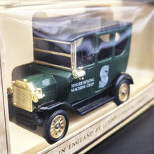 Load image into Gallery viewer, Lledo Days Gone 1920 Model T Ford Car Singer Sewing Machine Co. Ltd Dark Green DG33001