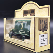 Load image into Gallery viewer, Lledo Days Gone 1934 Mack Canvas Backed Truck Greene King Ales Dark Green DG28010