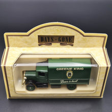 Load image into Gallery viewer, Lledo Days Gone 1934 Mack Canvas Backed Truck Greene King Ales Dark Green DG28010