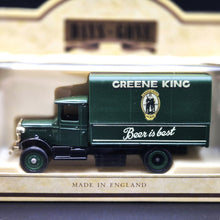 Load image into Gallery viewer, Lledo Days Gone 1934 Mack Canvas Backed Truck Greene King Ales Dark Green DG28010