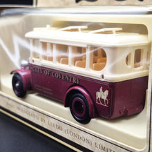 Load image into Gallery viewer, Lledo Days Gone 1935 Dennis Single Deck Coach City Of Coventry Dark Red DG10019
