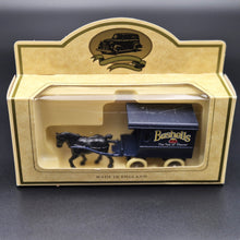 Load image into Gallery viewer, Lledo Days Gone Bushells Horse Drawn Delivery Van Dark Blue #LP03013 Bushells - The Tea of Flavor