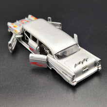 Load image into Gallery viewer, M2 Machines 1957 Bel Air Auto Stretch Rods Dave Chang Design Silver Grey 2011 Diecast Model