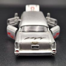 Load image into Gallery viewer, M2 Machines 1957 Bel Air Auto Stretch Rods Dave Chang Design Silver Grey 2011 Diecast Model