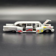 Load image into Gallery viewer, M2 Machines 1957 Bel Air Auto Stretch Rods Dave Chang Design Silver Grey 2011 Diecast Model