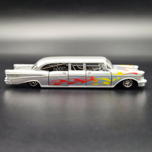 Load image into Gallery viewer, M2 Machines 1957 Bel Air Auto Stretch Rods Dave Chang Design Silver Grey 2011 Diecast Model
