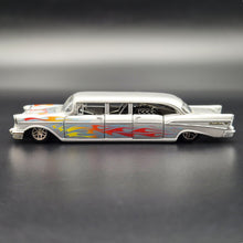 Load image into Gallery viewer, M2 Machines 1957 Bel Air Auto Stretch Rods Dave Chang Design Silver Grey 2011 Diecast Model