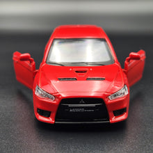 Load image into Gallery viewer, Explorafind MSZ 2016 Mitsubishi Lancer Evolution X Red 1:41 Die Cast Car New Boxed