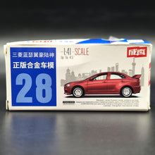 Load image into Gallery viewer, Explorafind MSZ 2016 Mitsubishi Lancer Evolution X Red 1:41 Die Cast Car New Boxed