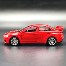 Load image into Gallery viewer, Explorafind MSZ 2016 Mitsubishi Lancer Evolution X Red 1:41 Die Cast Car New Boxed