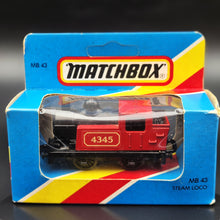 Load image into Gallery viewer, Matchbox 1982 0-4-0 Locomotive Steam Loco Red 1-75 Series MB43 Boxed