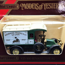 Load image into Gallery viewer, Matchbox 1910 Renault Type AG Van Delhaize Freres &amp; Cie Models Of Yesteryear Y25-1 Boxed