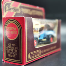 Load image into Gallery viewer, Matchbox 1918 Crossley Lorry Lowenbrau Beer Light Blue Models Of Yesteryear Y26-1