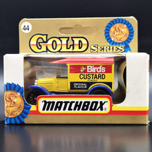 Load image into Gallery viewer, Matchbox 1990 1921 Ford Model T - Bird's Custard Powder Yellow #44 1-75 Gold Series
