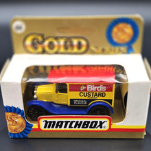 Load image into Gallery viewer, Matchbox 1990 1921 Ford Model T - Bird's Custard Powder Yellow #44 1-75 Gold Series