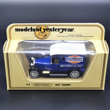 Load image into Gallery viewer, Matchbox 1927 Talbot Van Ever Ready Dark Blue Models Of Yesteryear Y5-4 Boxed