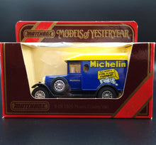 Load image into Gallery viewer, Matchbox 1929 Morris Cowley Van Michelin Blue Models Of Yesteryear Y19