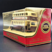 Load image into Gallery viewer, Matchbox 1930 Leyland Titan Bus City of Coventry Newcastle Brown Ale Models Of Yesteryear Y5-C