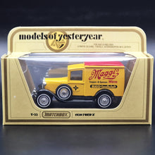 Load image into Gallery viewer, Matchbox 1930 Model A Ford Van Maggi's Suppen &amp; Speisen Models Of Yesteryear Y22-1 Boxed