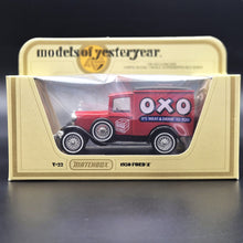 Load image into Gallery viewer, Matchbox 1930 Model A Ford Van OXO Red Models Of Yesteryear Y22-1 Boxed