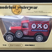 Load image into Gallery viewer, Matchbox 1930 Model A Ford Van OXO Red Models Of Yesteryear Y22-1 Boxed