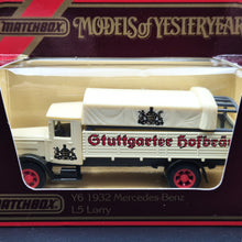 Load image into Gallery viewer, Matchbox 1932 Mercedes-Benz L5 Truck Stuttgarter Hofbrau Models Of Yesteryear Y6-5