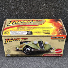 Load image into Gallery viewer, Matchbox 2025 1936 Auburn Speedster 851 Cream #48 Indiana Jones Series New Sealed Box