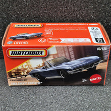 Load image into Gallery viewer, Matchbox 2025 1963 Chevy Corvette Light Blue #83 MBX City New Sealed Box