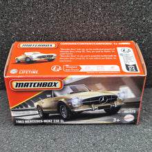 Load image into Gallery viewer, Matchbox 2025 1963 Mercedes-Benz 230 SL Gold #46 MBX Showroom New Sealed Box