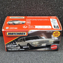 Load image into Gallery viewer, Matchbox 2025 1966 Chevelle Wagon Beige #124 MBX Showroom New Sealed Box