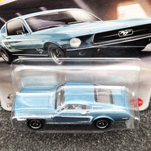 Load image into Gallery viewer, Matchbox 2025 1968 Ford Mustang Fastback Tahoe Turquoise #67 MBX Showroom New Long Card