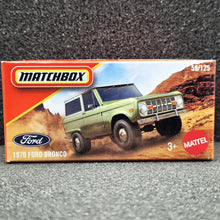 Load image into Gallery viewer, Matchbox 2025 1970 Ford Bronco Pale Green #59 MBX Adventure New Sealed Box