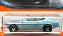 Load image into Gallery viewer, Matchbox 2022 1970 Ford Capri Light Blue #41 MBX Showroom New Long Card