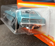 Load image into Gallery viewer, Matchbox 2022 1970 Ford Capri Light Blue #41 MBX Showroom New Long Card