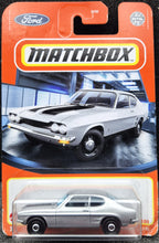 Load image into Gallery viewer, Matchbox 2021 1970 Ford Capri Silver #18 MBX Showroom New Long Card